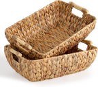 Boho Rattan Woven Basket — Medium