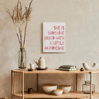 Framed Boho Pink Canvas Wall Art — 14" - View 5