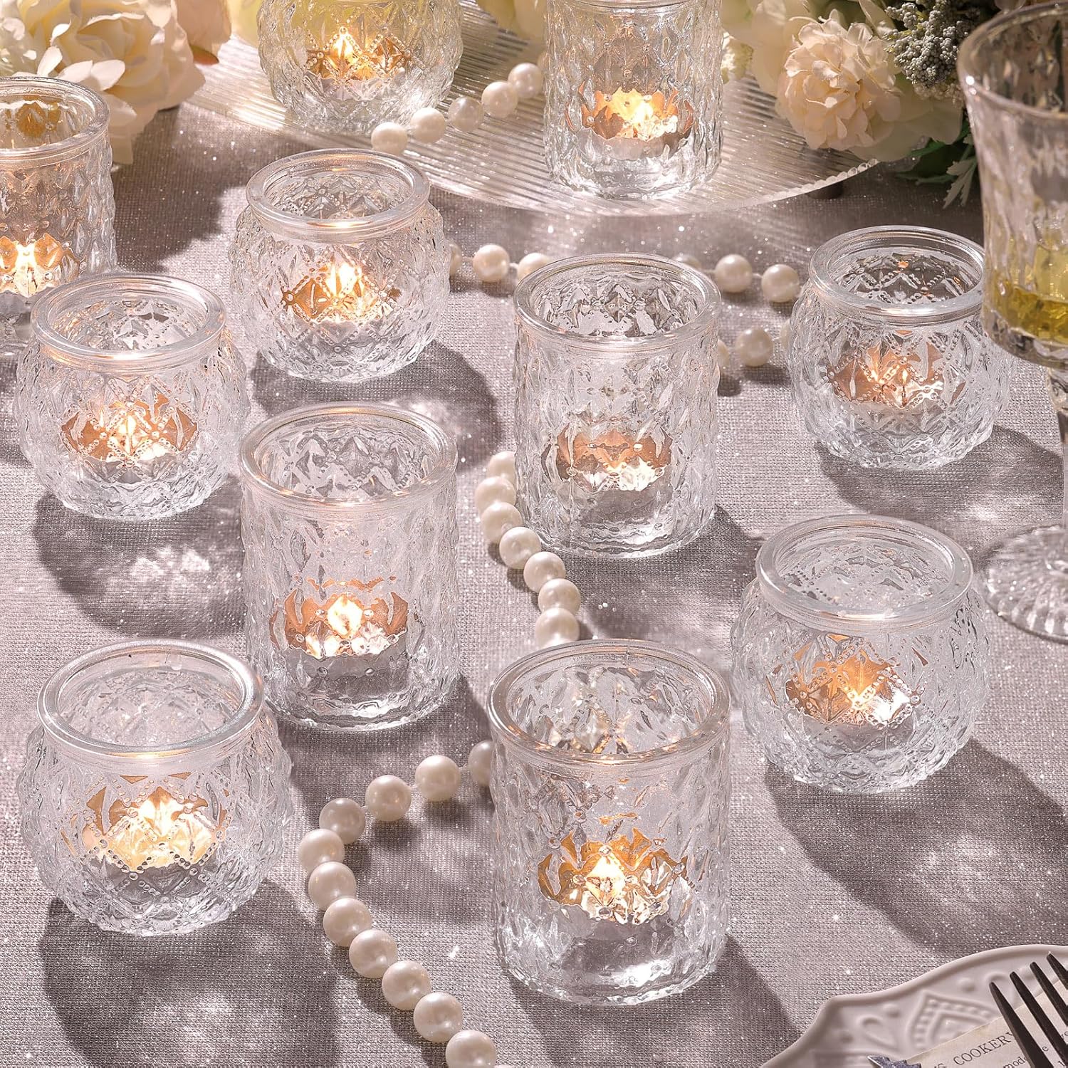 Luxe Blue Candle — Clear