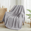 Beige Throw Pillow — 70" — Light Grey