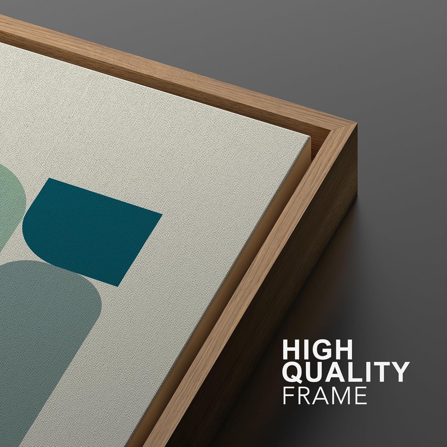 Framed Mid-Century Fabric Wall Art — 16" - View 5