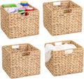Rattan Storage Basket — 12x12 — Wicker（4 PACK）
