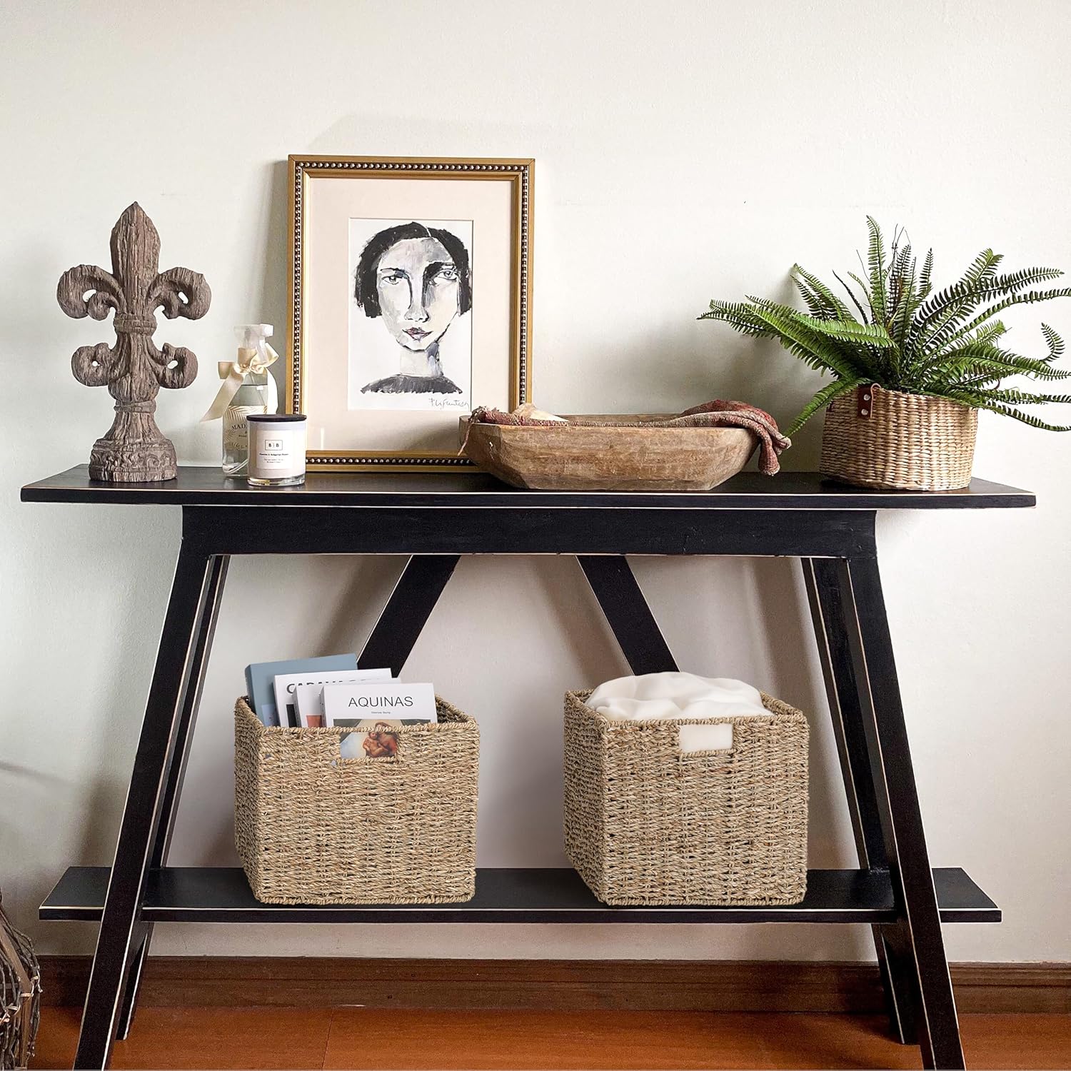 Rattan Storage Basket — 12x12 - View 2