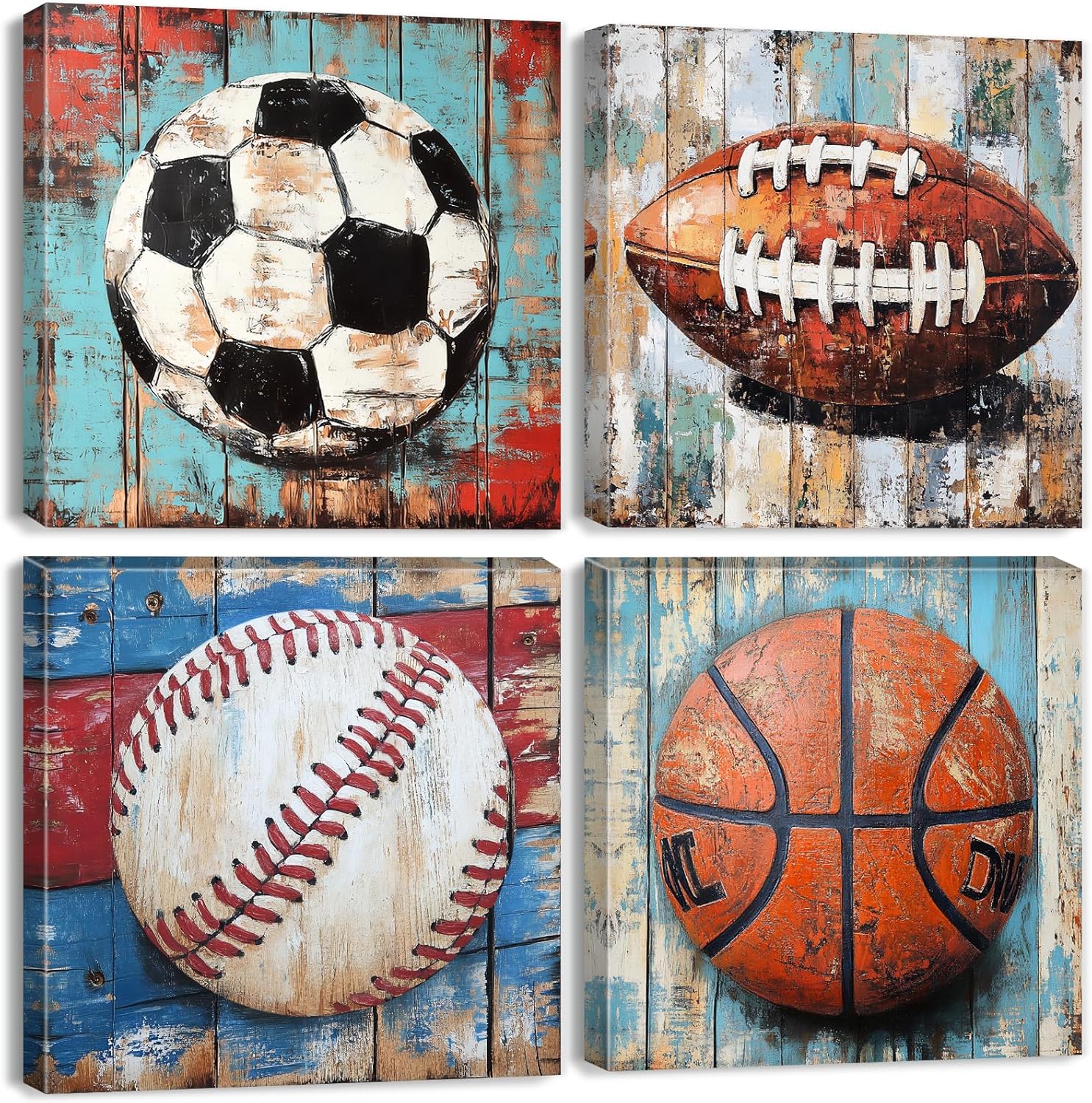 Farmhouse Orange Wall Decor — 12x12 — 12x12in