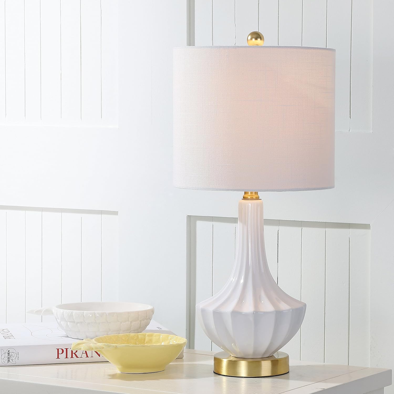 Linen Luxe Black Nightstand Lamp — 21.5" - View 2