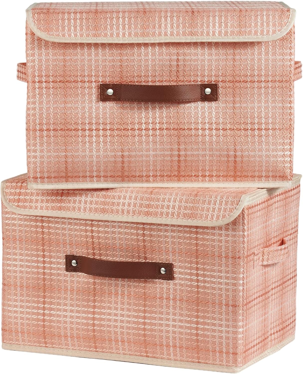 Linen Beige Storage Bin — Set of 1 — Large (Set of 2)