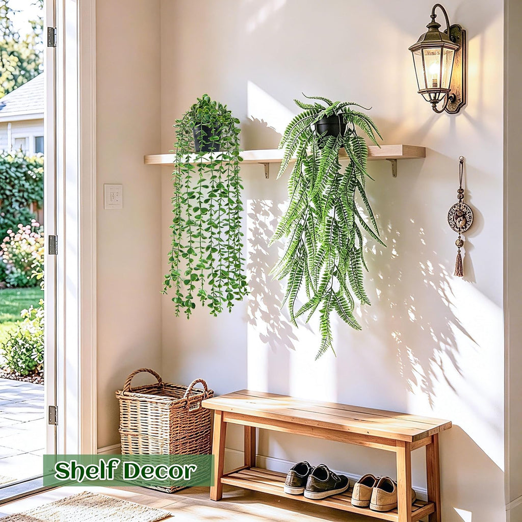 Boho Black Artificial Plant - View 6