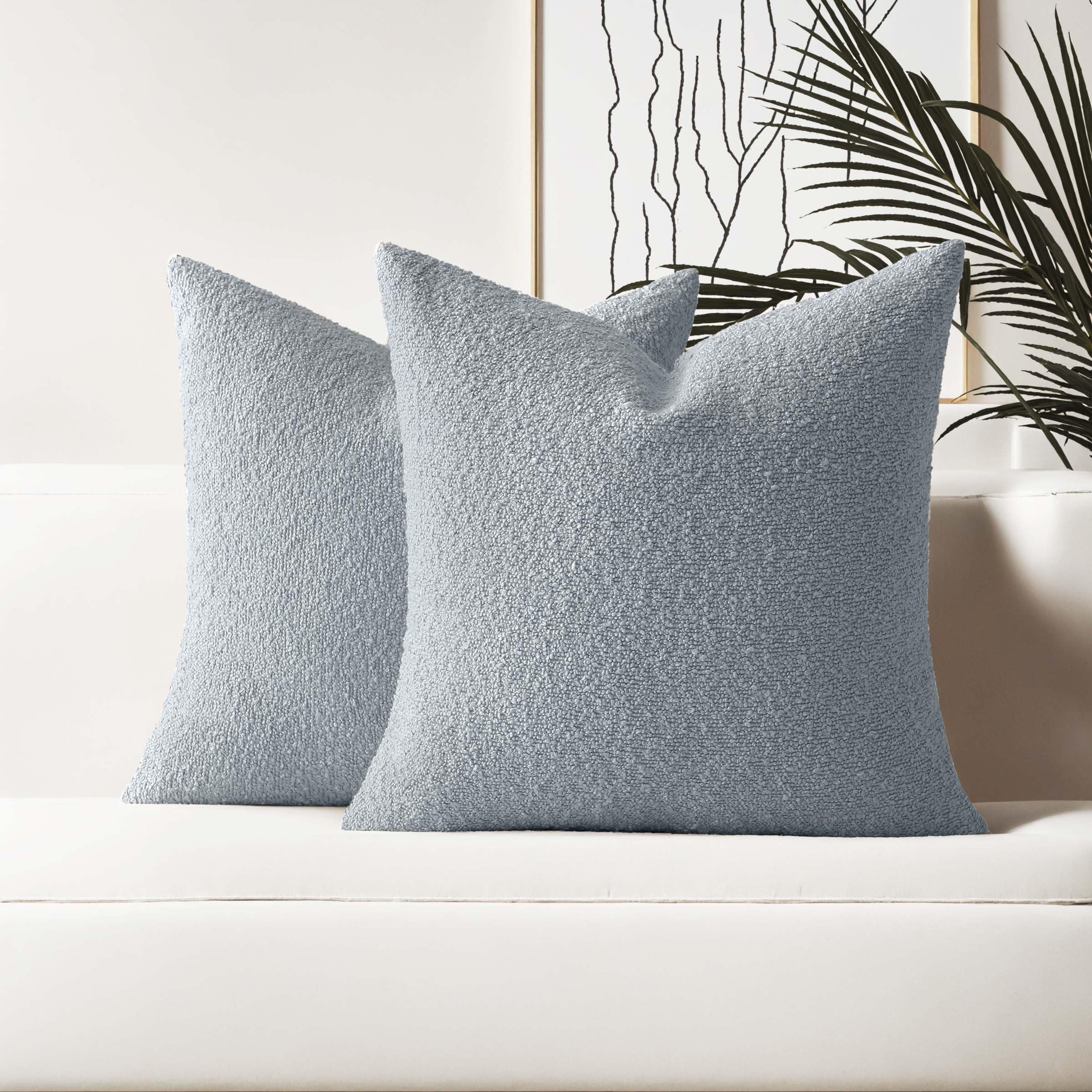 Boucle Boho Beige Pillow Cover — 18"