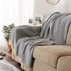 Farmhouse Beige Throw Pillow — 60" - View 4