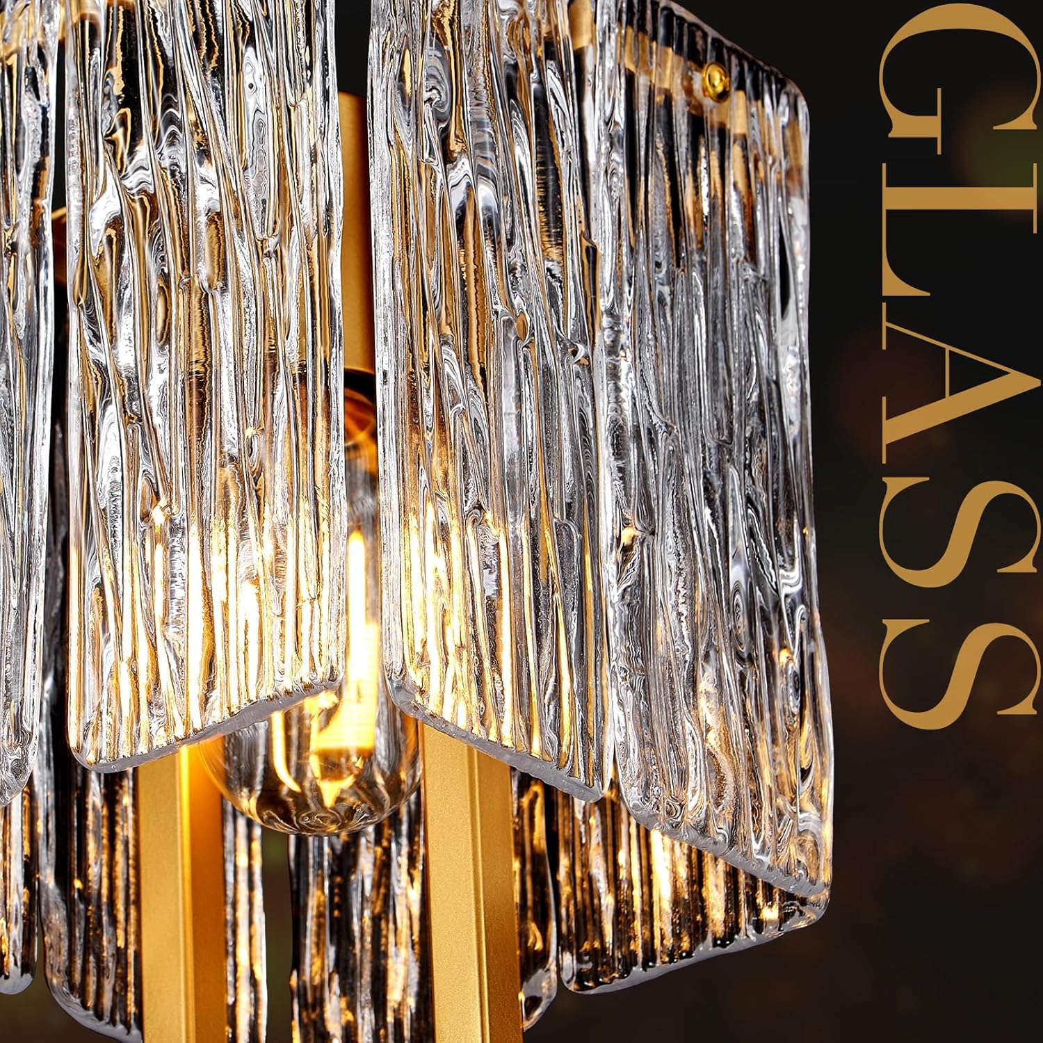 Luxe Black Chandelier — 6" - View 4