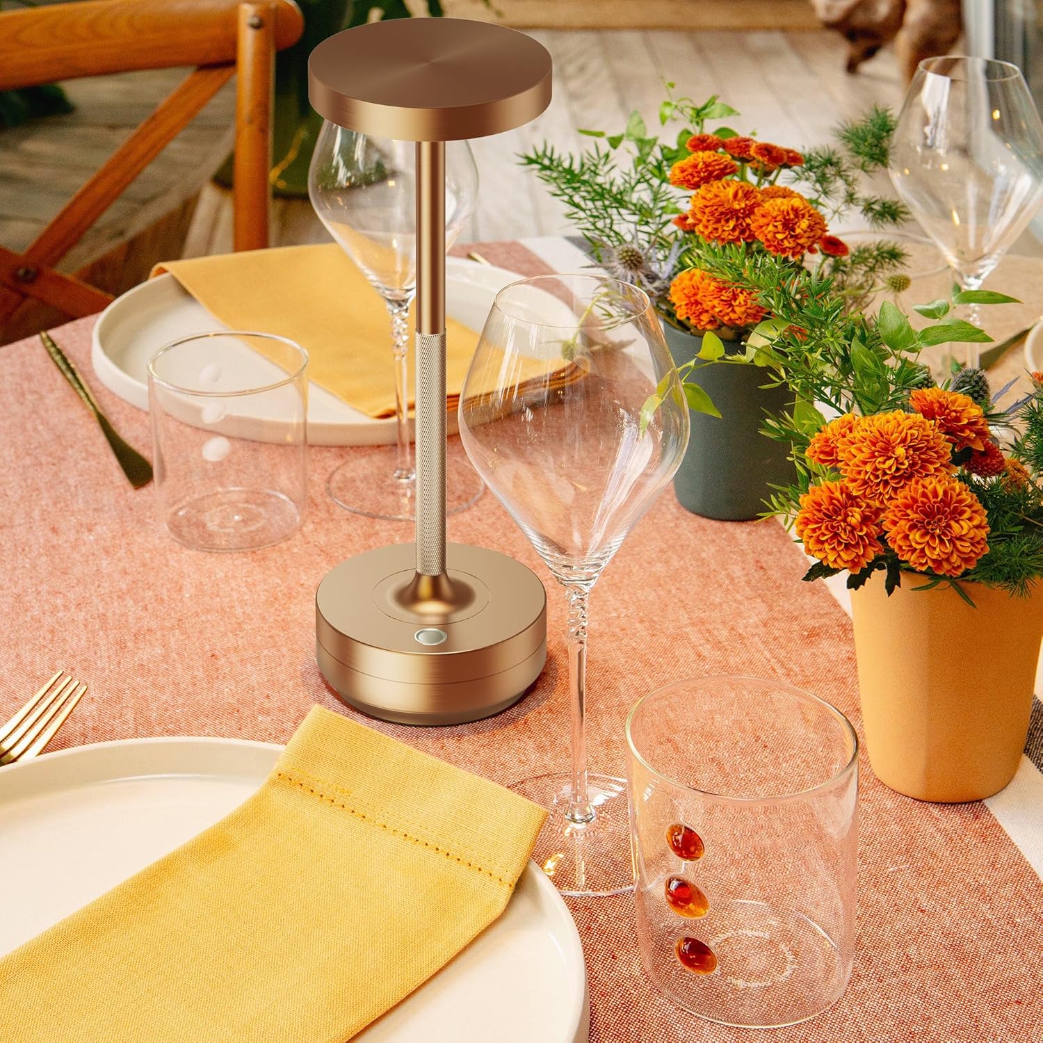 Cordless Beige Table Lamp - View 5
