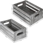 Farmhouse Brown Storage Basket — Set of 2 - View 3
