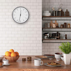 Battery Operated Black Wall Clock — 10" - View 4