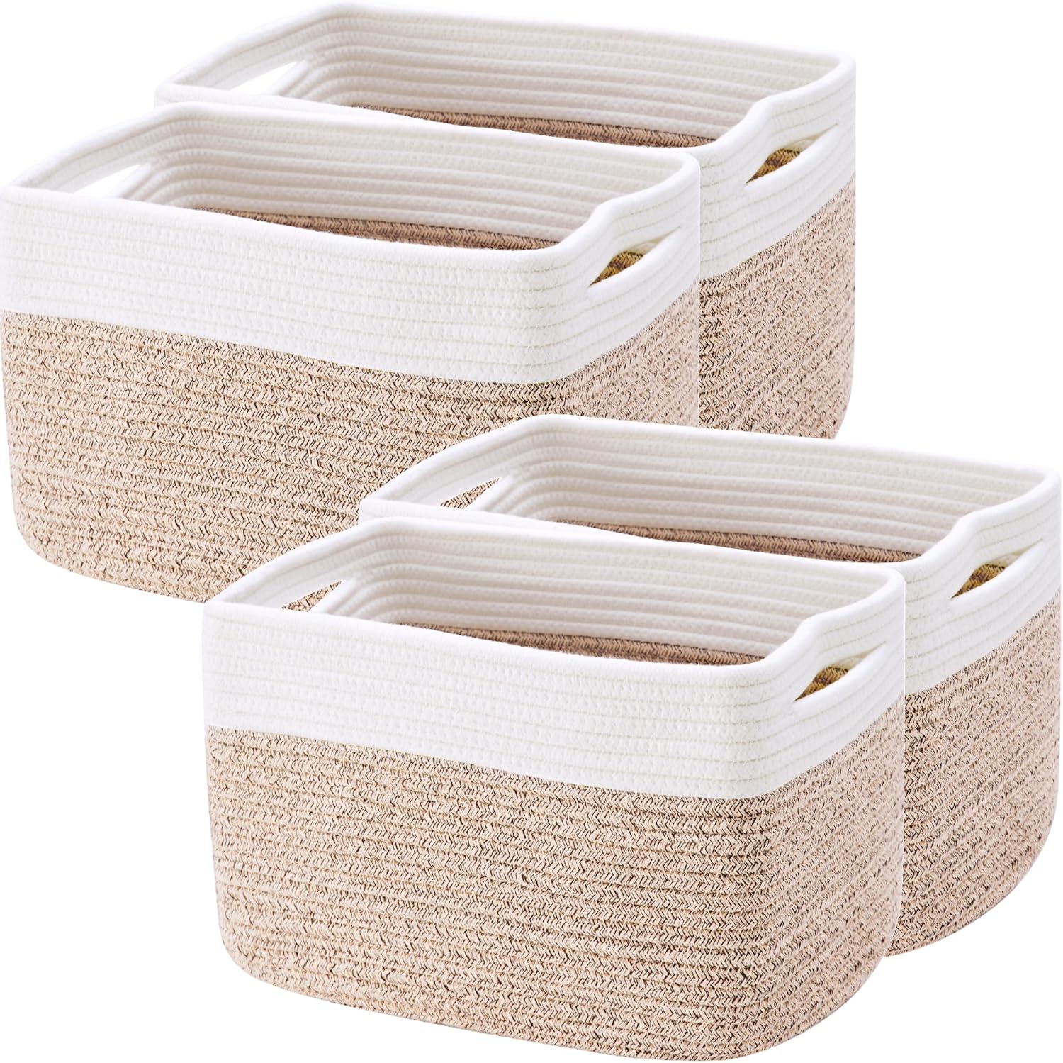Boho Brown Storage Basket — Set of 4 — Brown