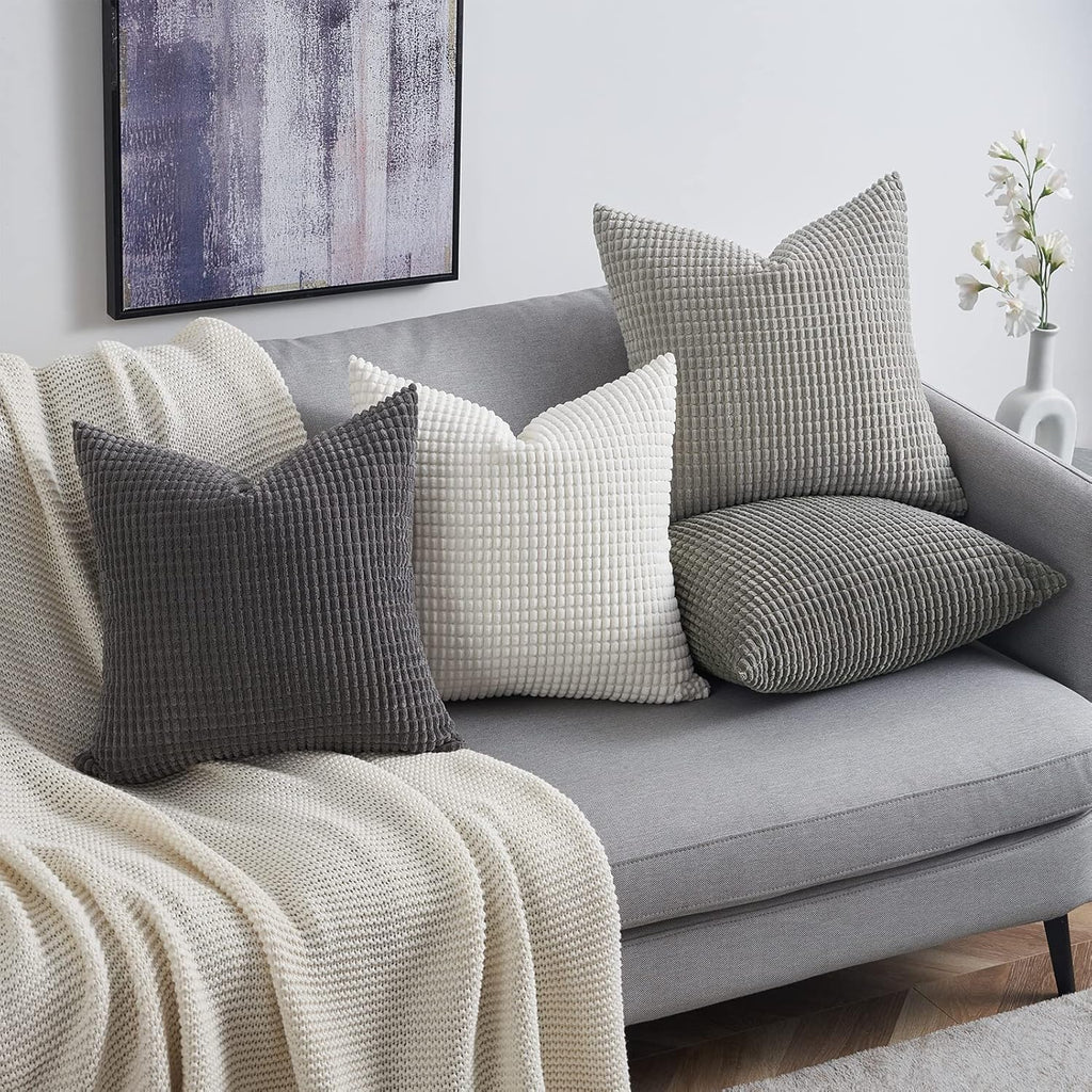 Boho Beige Throw Pillow Cover — 24" - View 2
