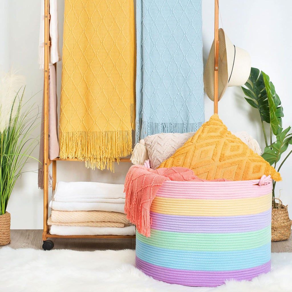 Boho Wood Throw Pillow — 22x16 - View 4