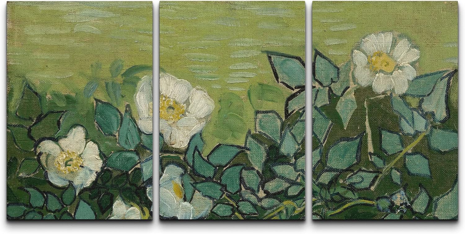Framed Beige Wall Art — 24" — 16" x 24" x 3 panels
