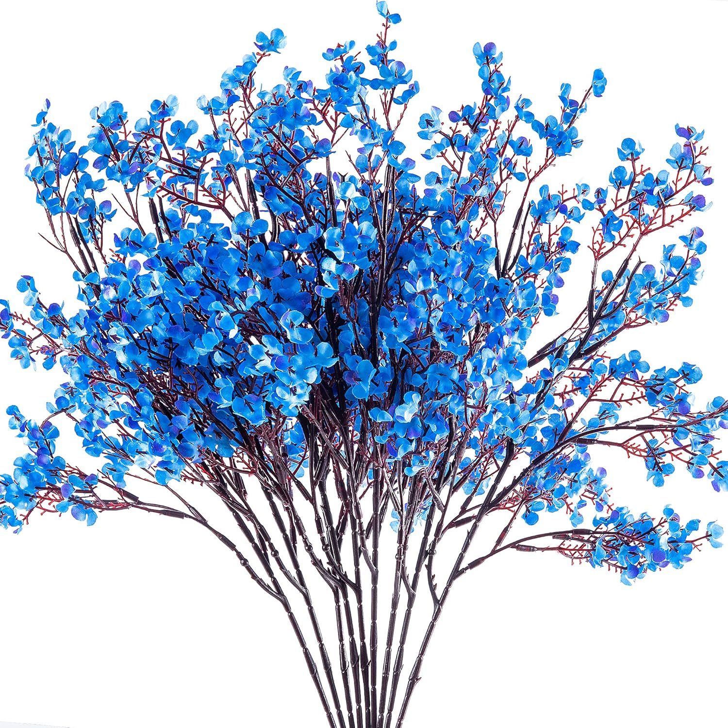 Beige Artificial Flowers — Blue