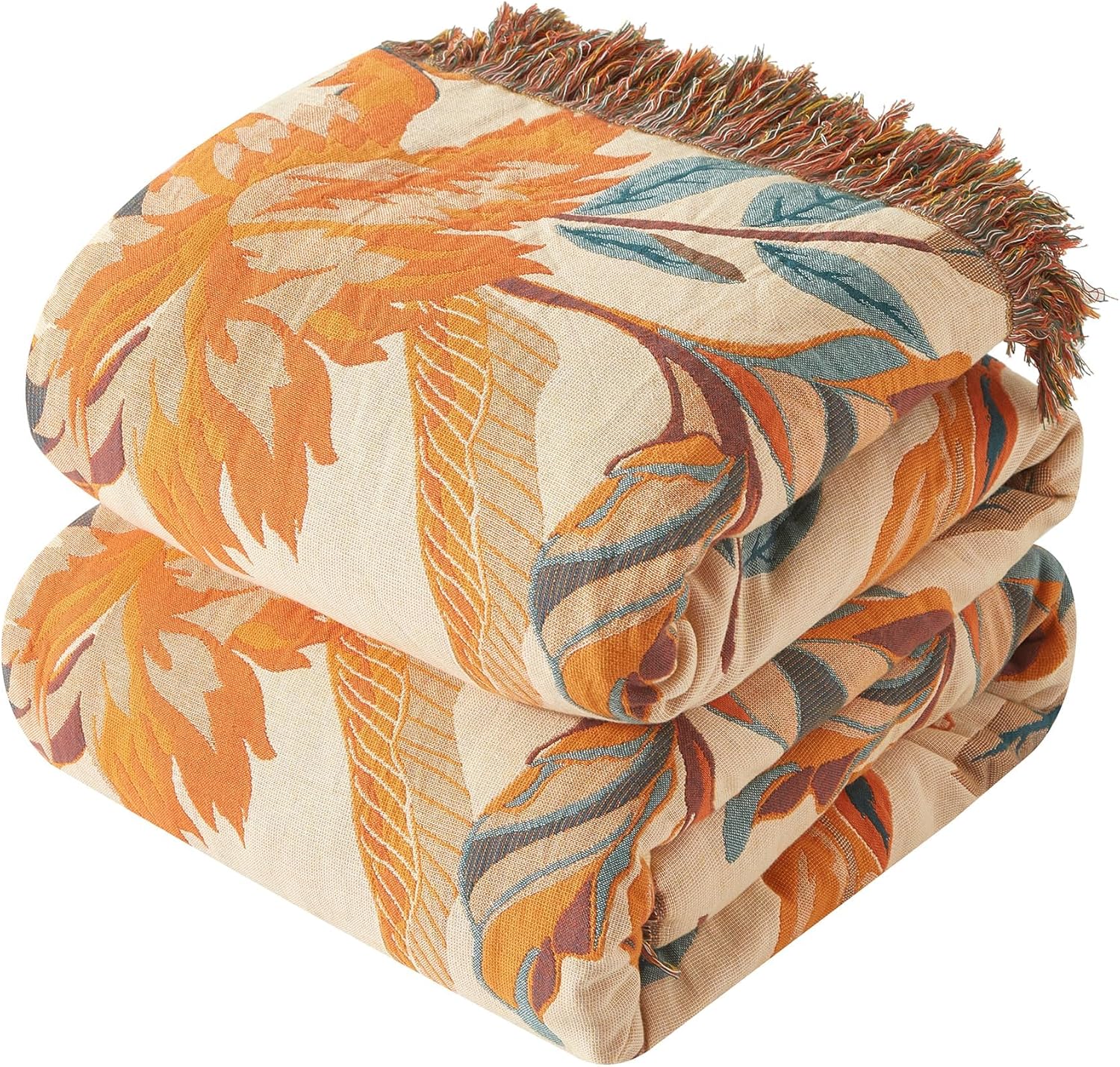Boho Fabric Throw Pillow — 90" — E - Boho Floral