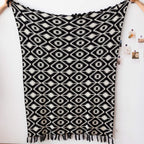 Knit Boho Fabric Throw Pillow — 60" - View 6