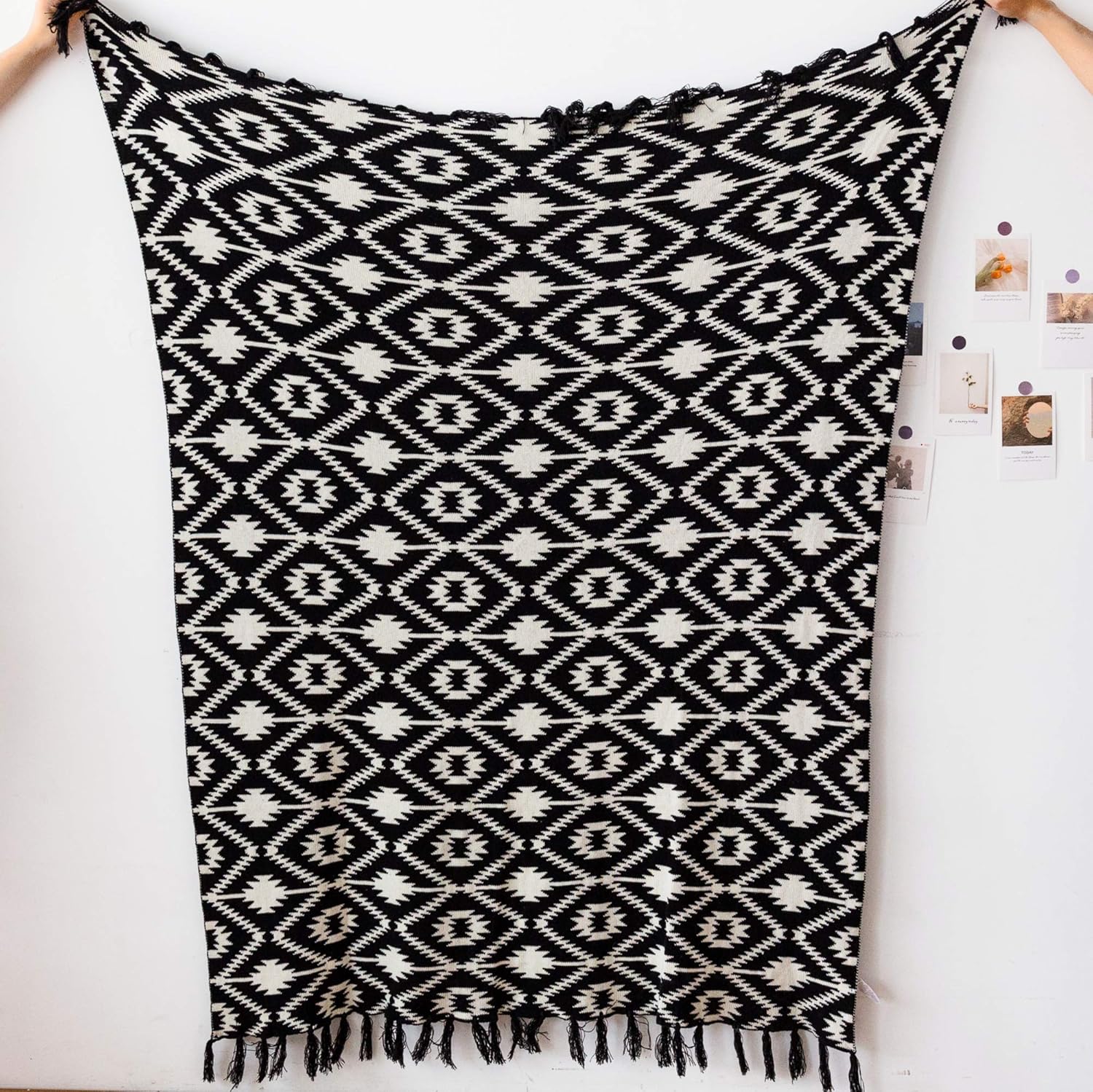 Knit Boho Fabric Throw Pillow — 60" - View 6