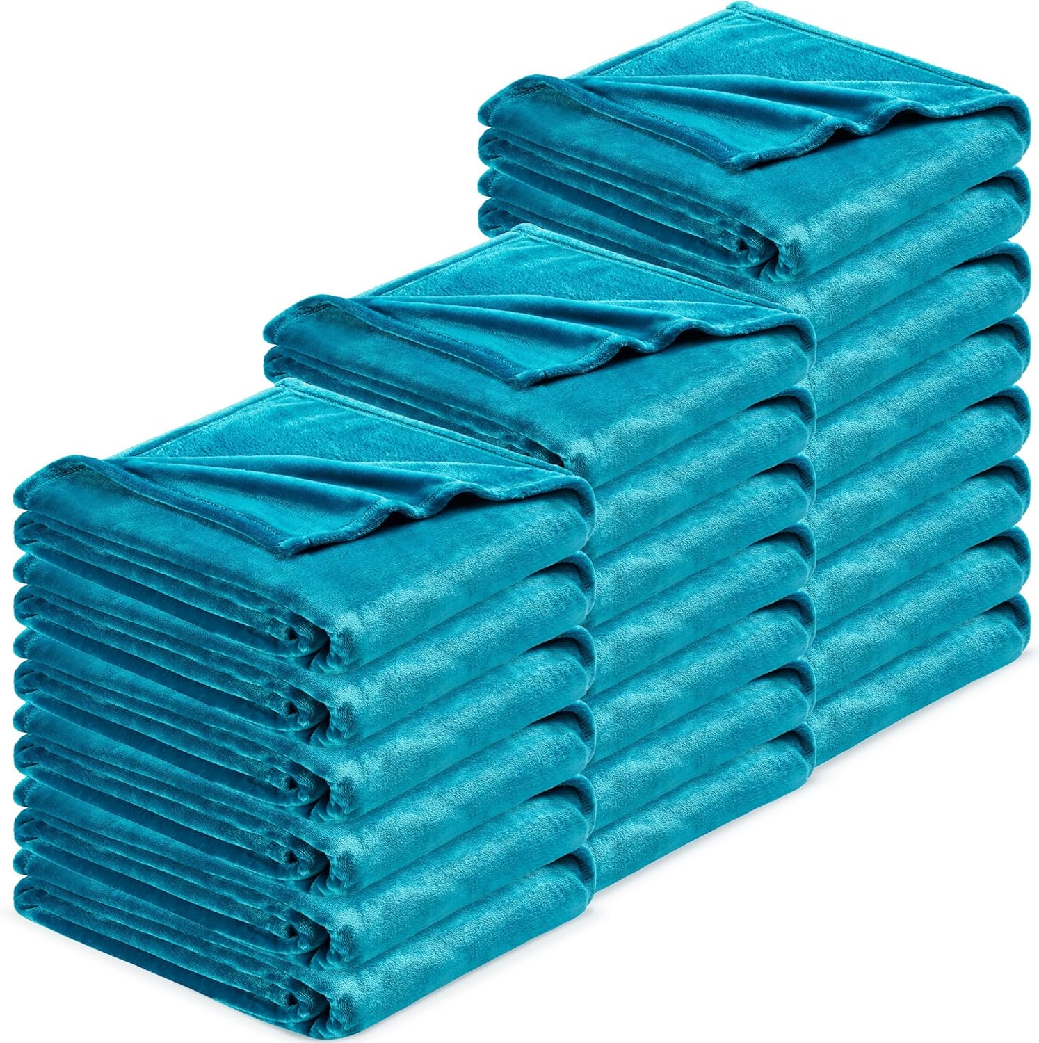 Velvet Luxe Beige Throw Pillow — 50" — Plain - Teal