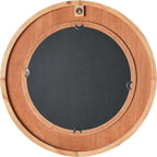 Round Beige Wall Mirror - View 3