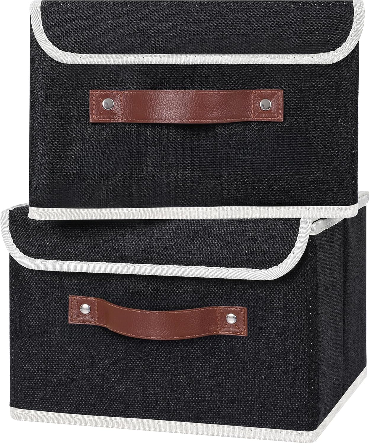 Linen Beige Storage Bin — Set of 1 — Small (Pack of 2)