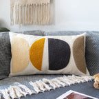 Lumbar Boho Black Pillow Cover — 20"