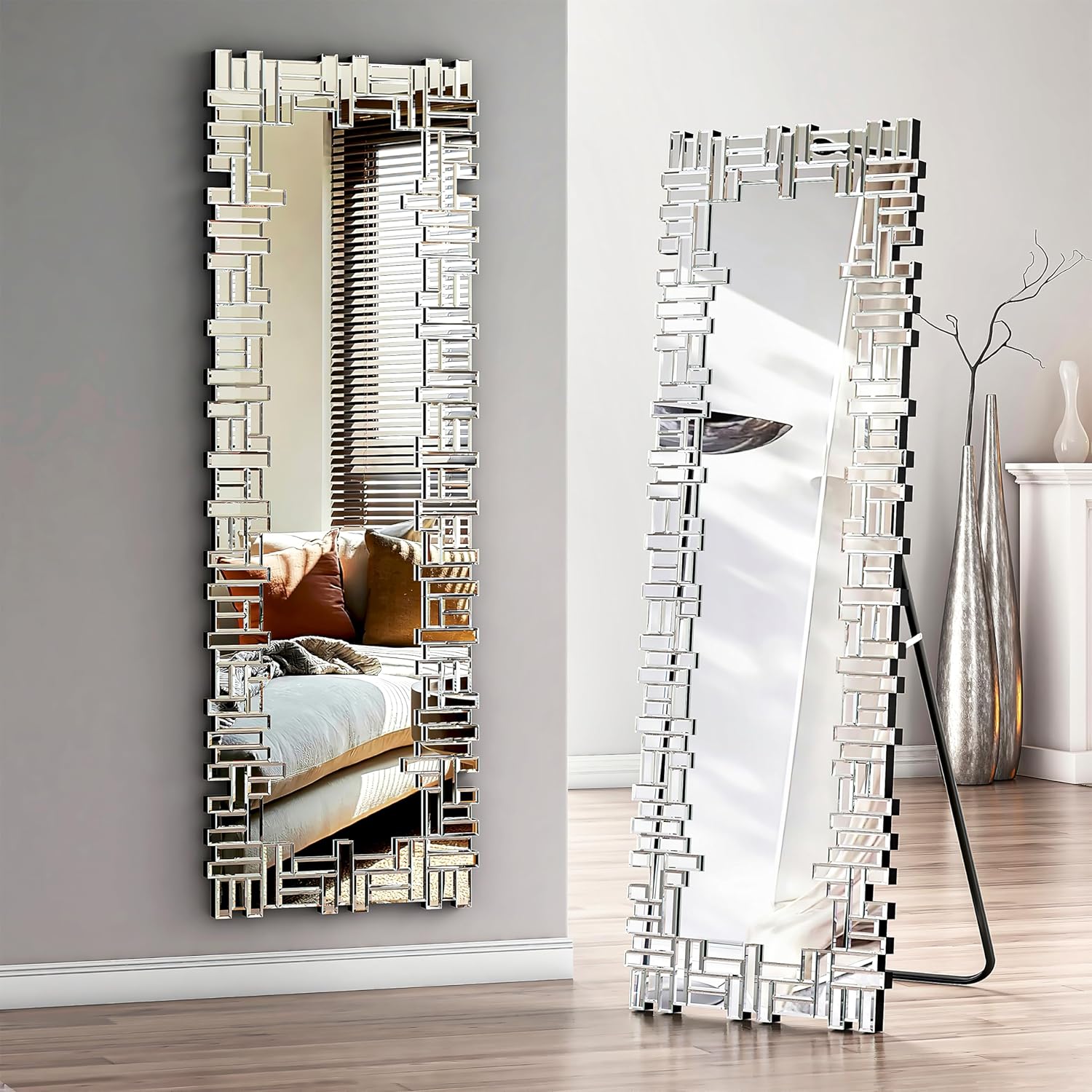 Silver Mirror — 40" — Silver-m