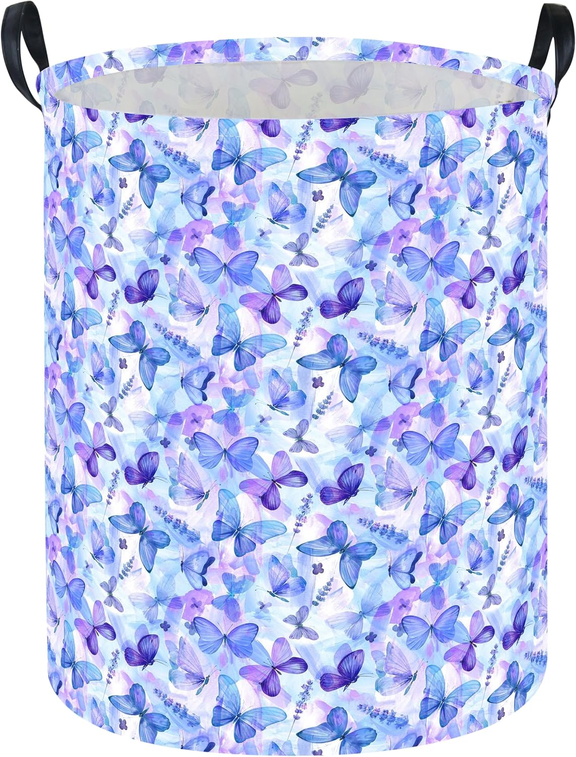 Blue Vase — Blue Purple Butterfly