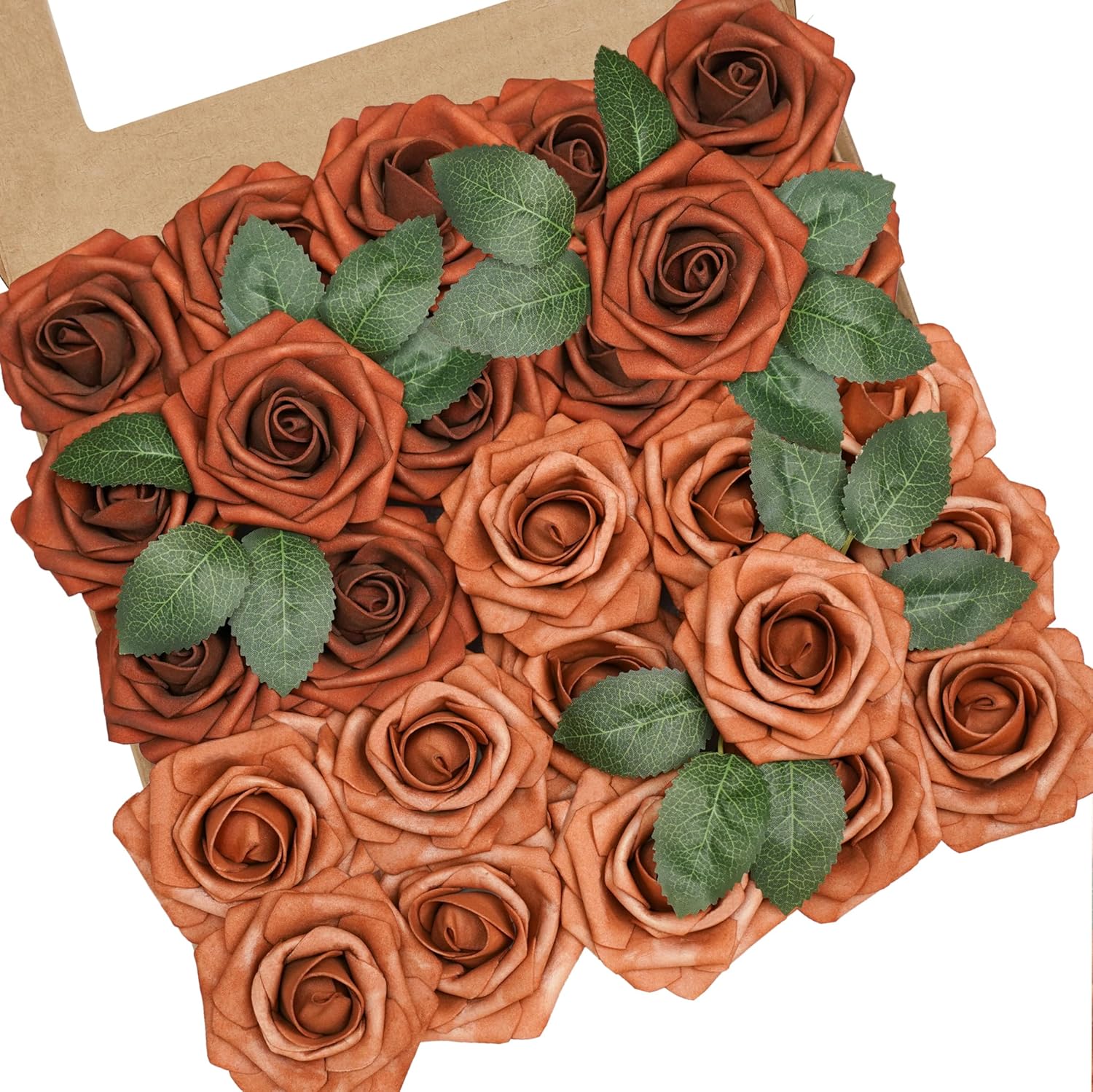 Beige Artificial Flowers — Shades of Terracotta