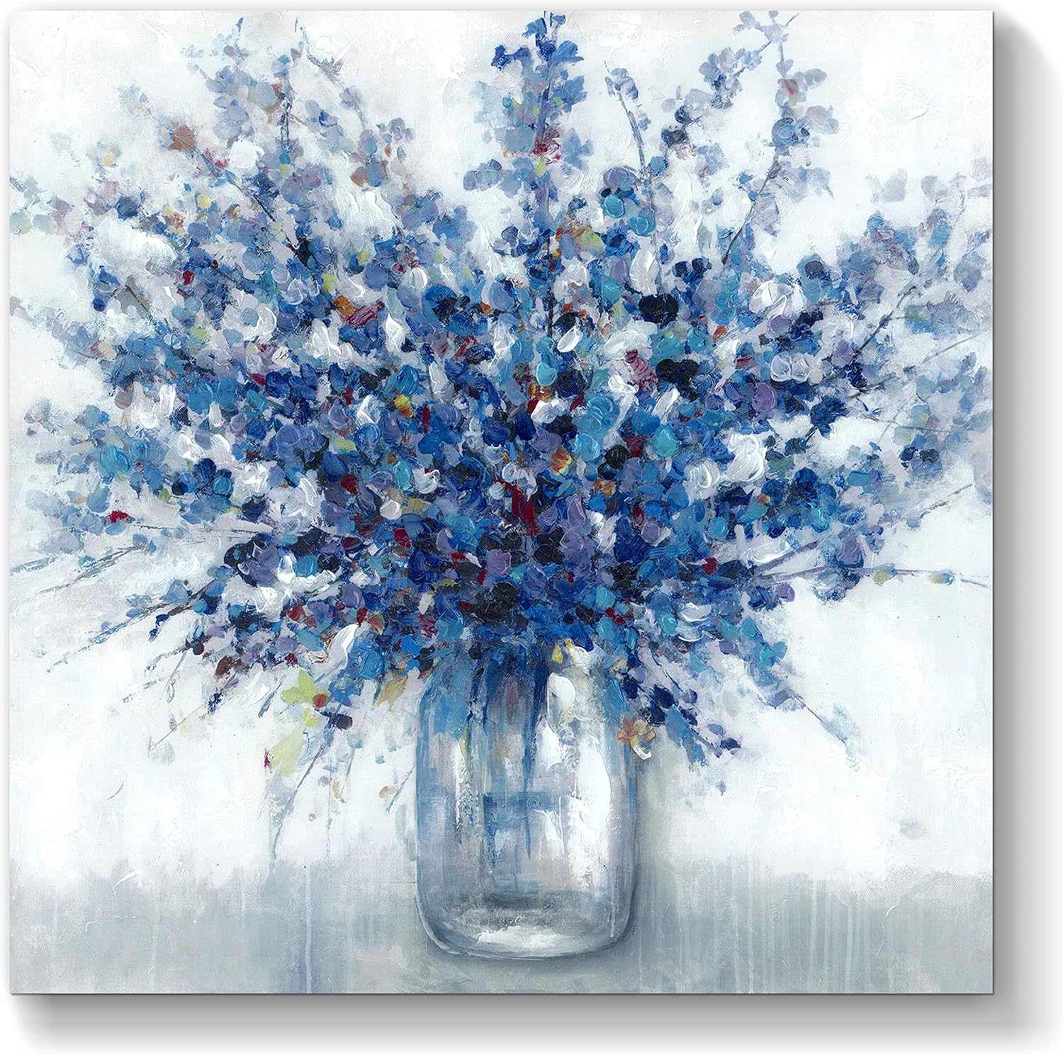 Blue Canvas Wall Art — 24" — 30"L x 30"W