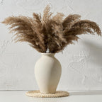 Boho Beige Flower Vase — 6" — 1009-white