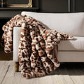 Luxe Beige Throw Pillow — 50" — Cheetah Brown