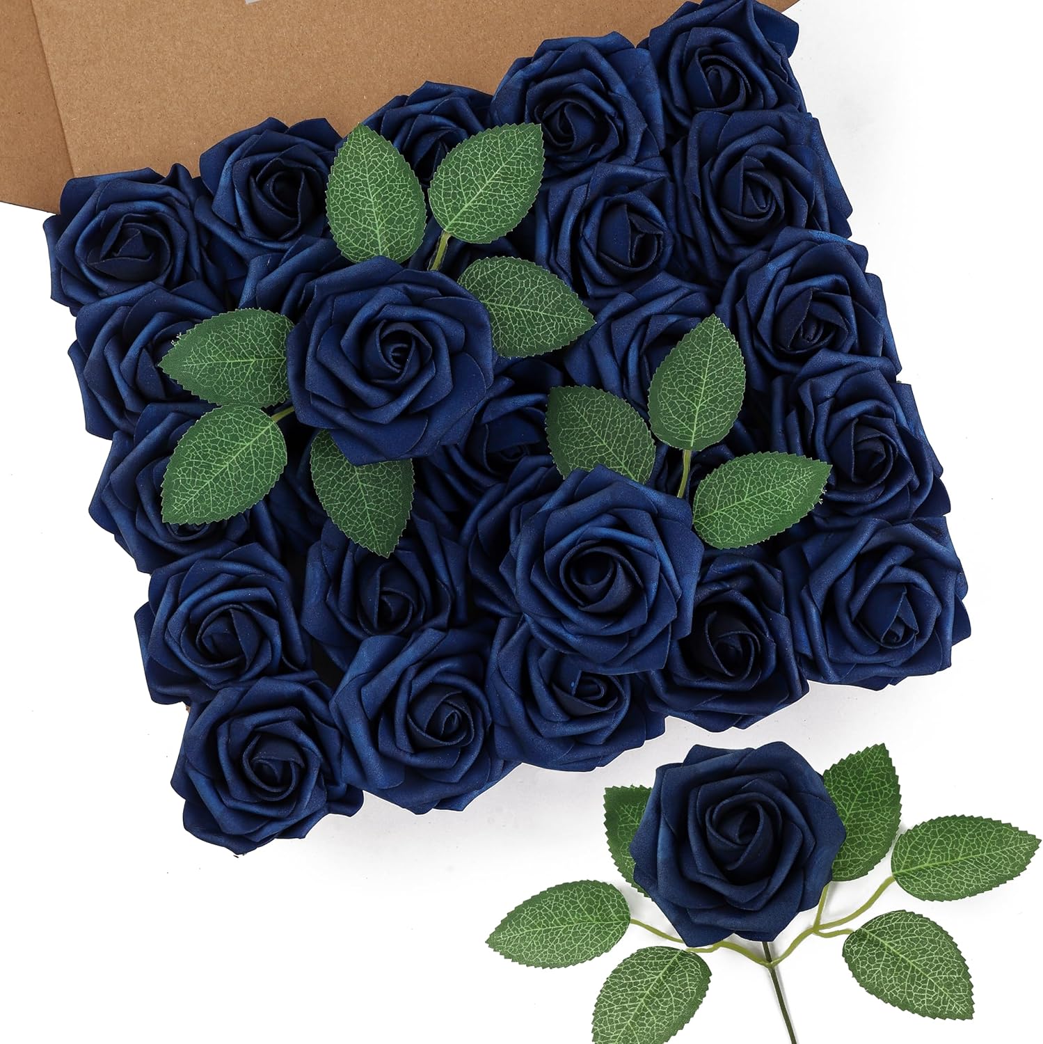 Black Artificial Plant — Navy Blue