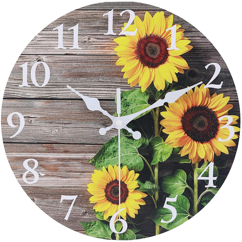 Battery Operated Wood Wall Clock — 8"