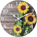 Battery Operated Wood Wall Clock — 8"
