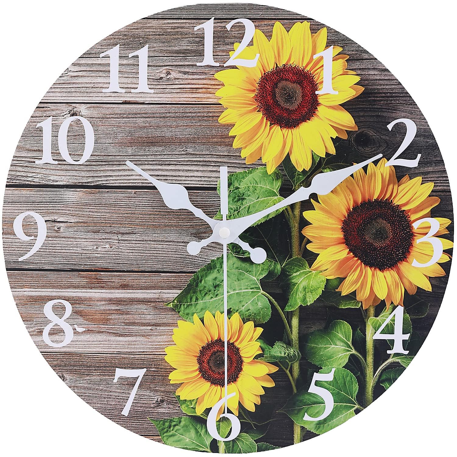 Battery Operated Wood Wall Clock — 8"