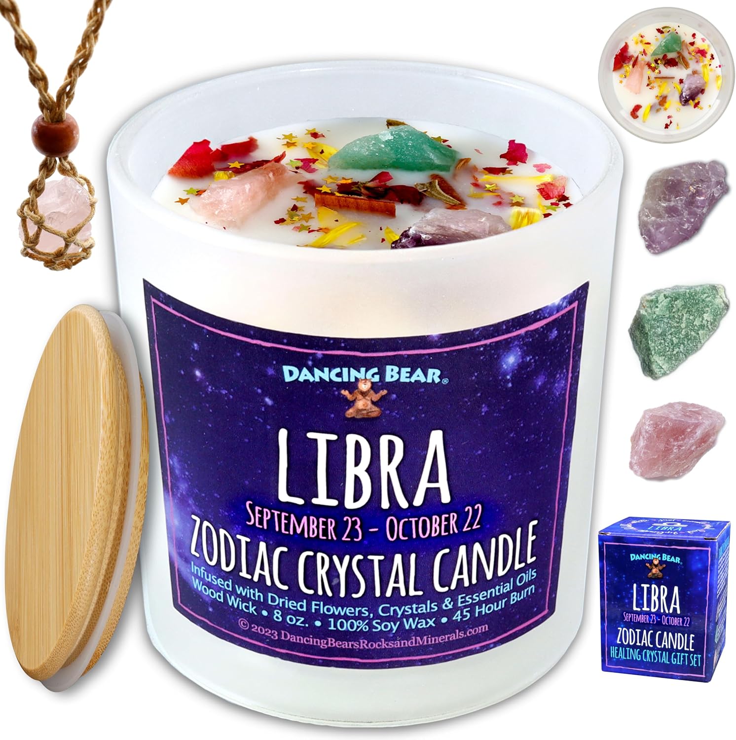 Scented Luxe Wood Candle — Libra Gemini Candle
