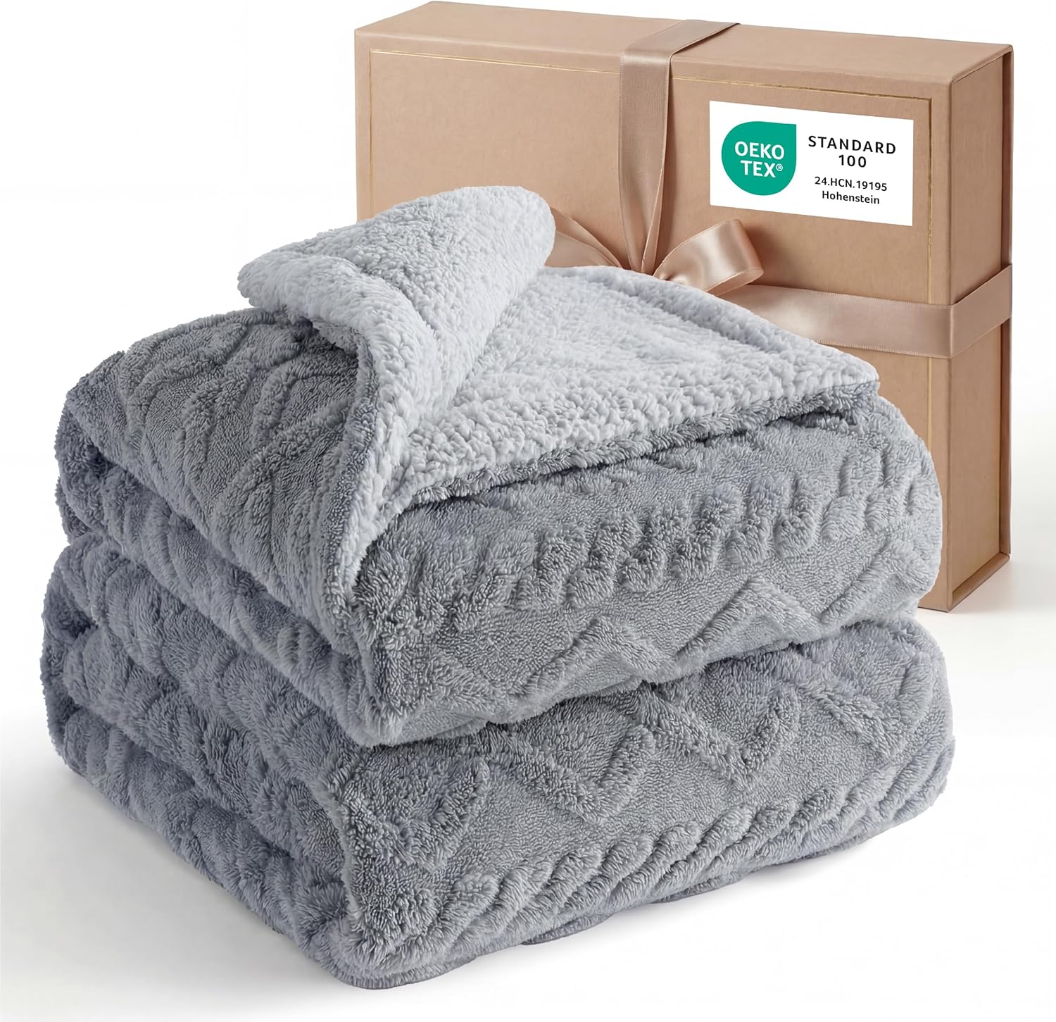 Tufted Beige Throw Pillow — 50" — 01 - Grey