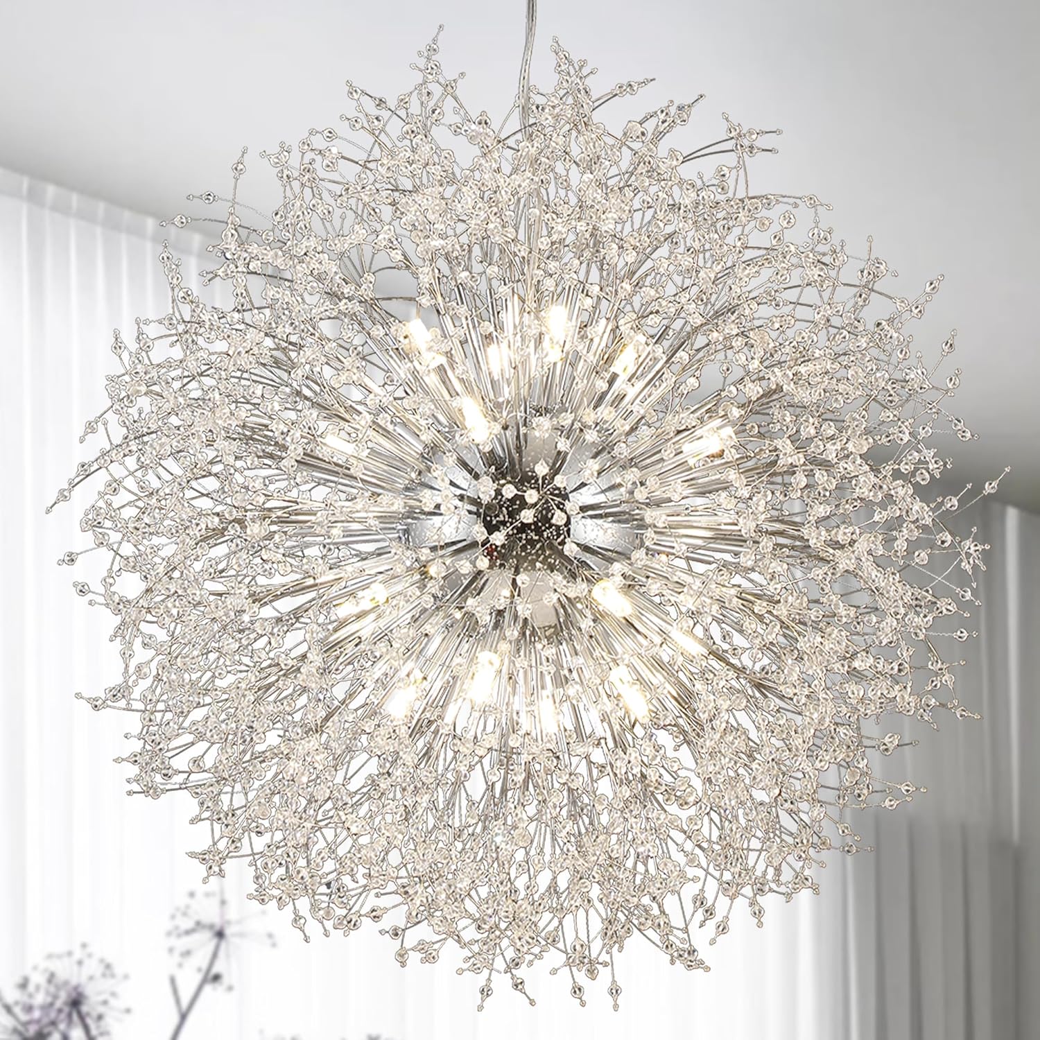 Luxe Gold Chandelier — 24-Light — D39.37” 24-Light