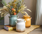 Boho Brown Flower Vase — 6" - View 6