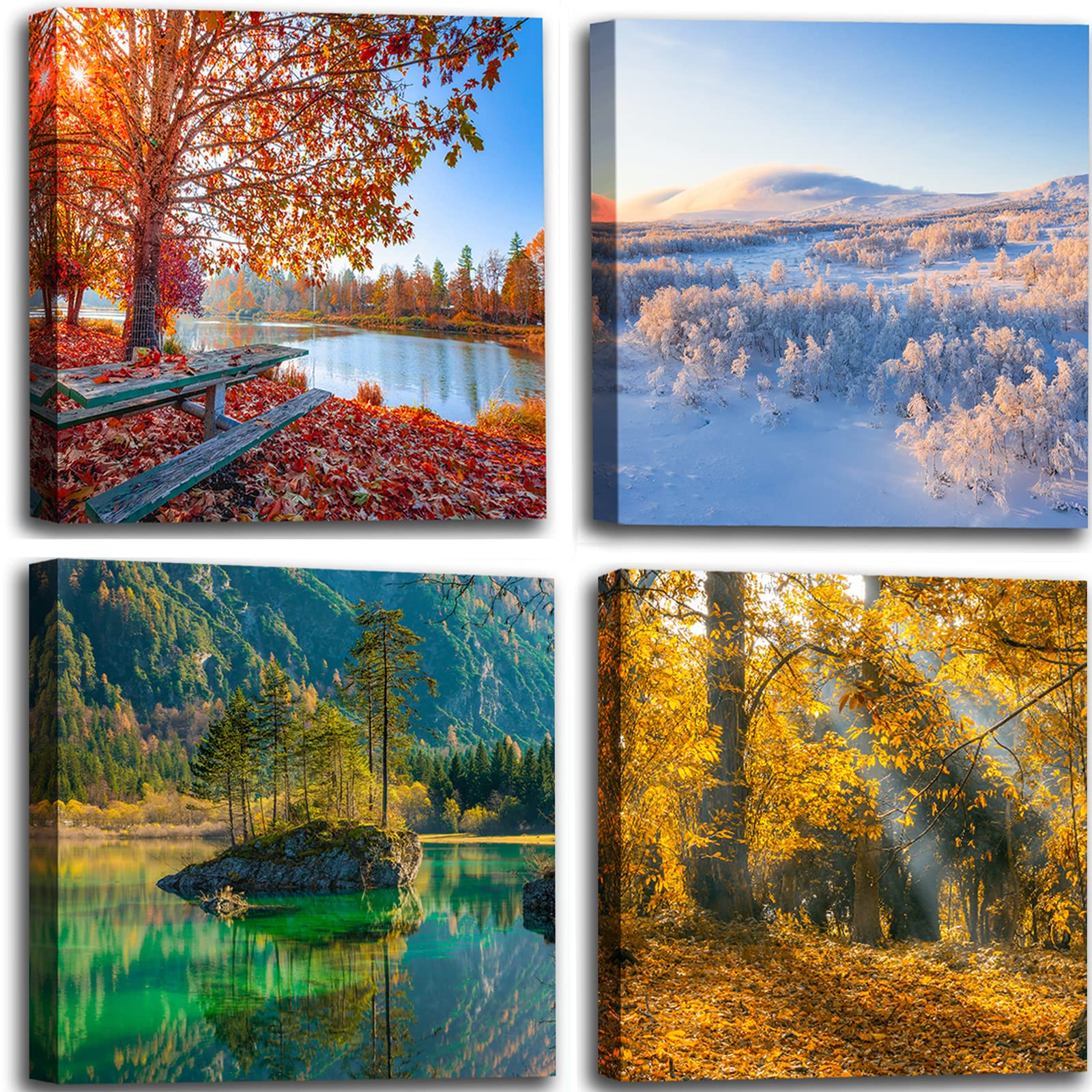Modern Metal Canvas Wall Art — 12"