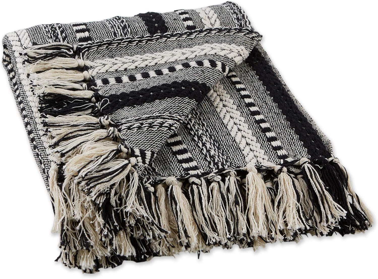 Beige Throw Pillow — 60" — Black