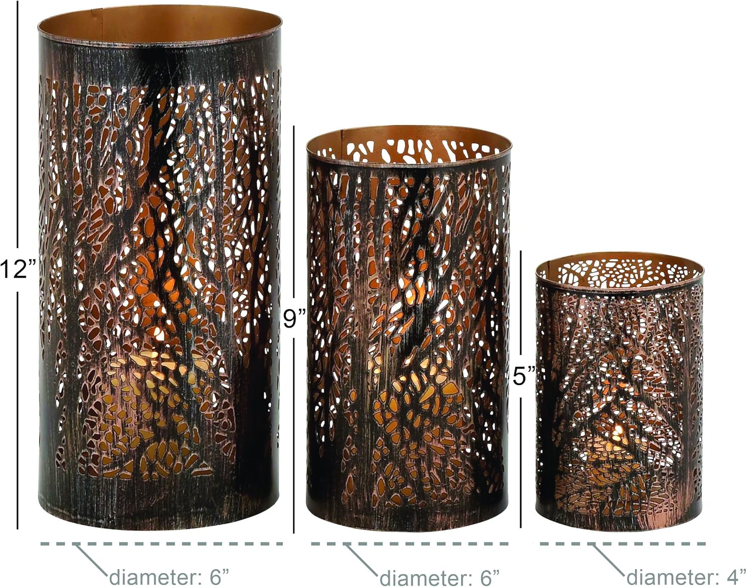 Luxe Metal Candle — 12" - View 6
