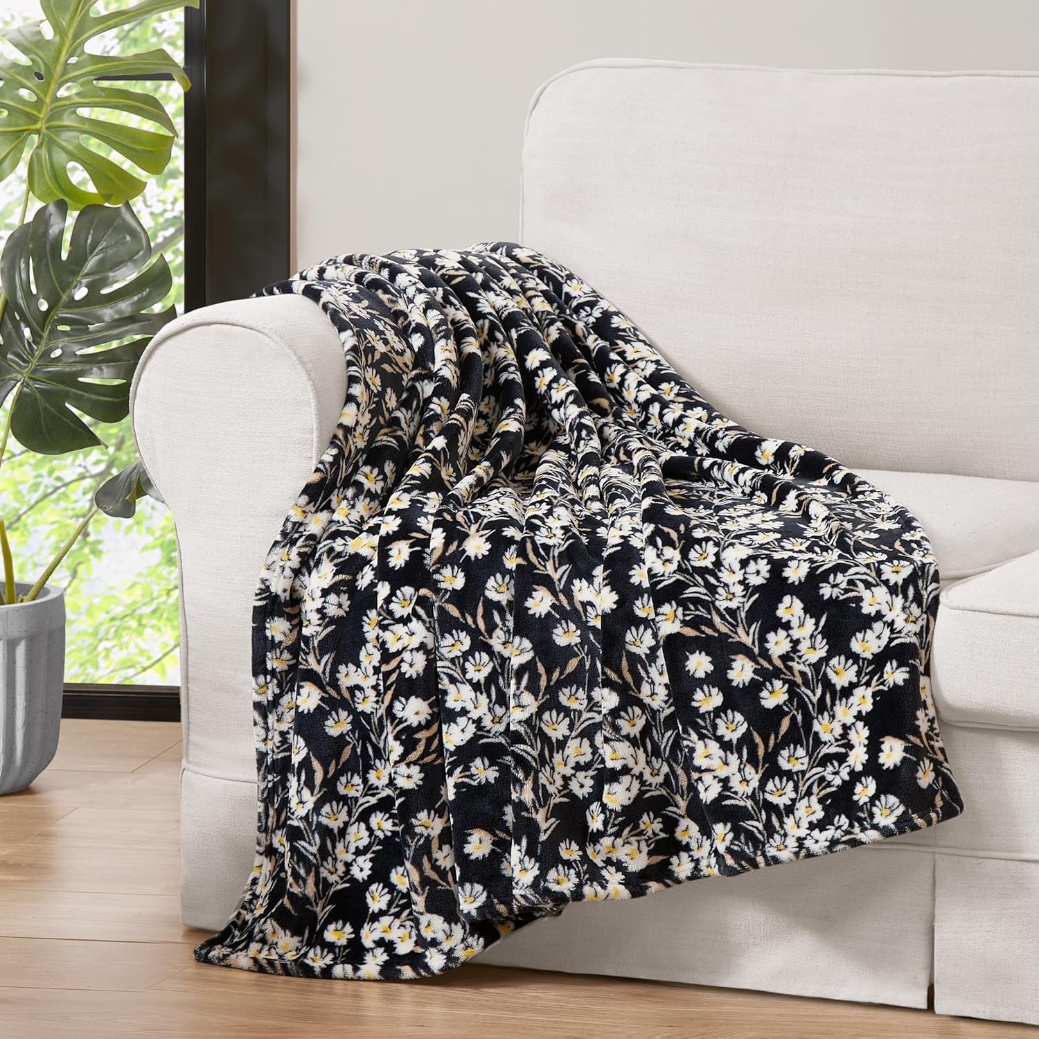 Black Throw Pillow — 50" — 50"X70"