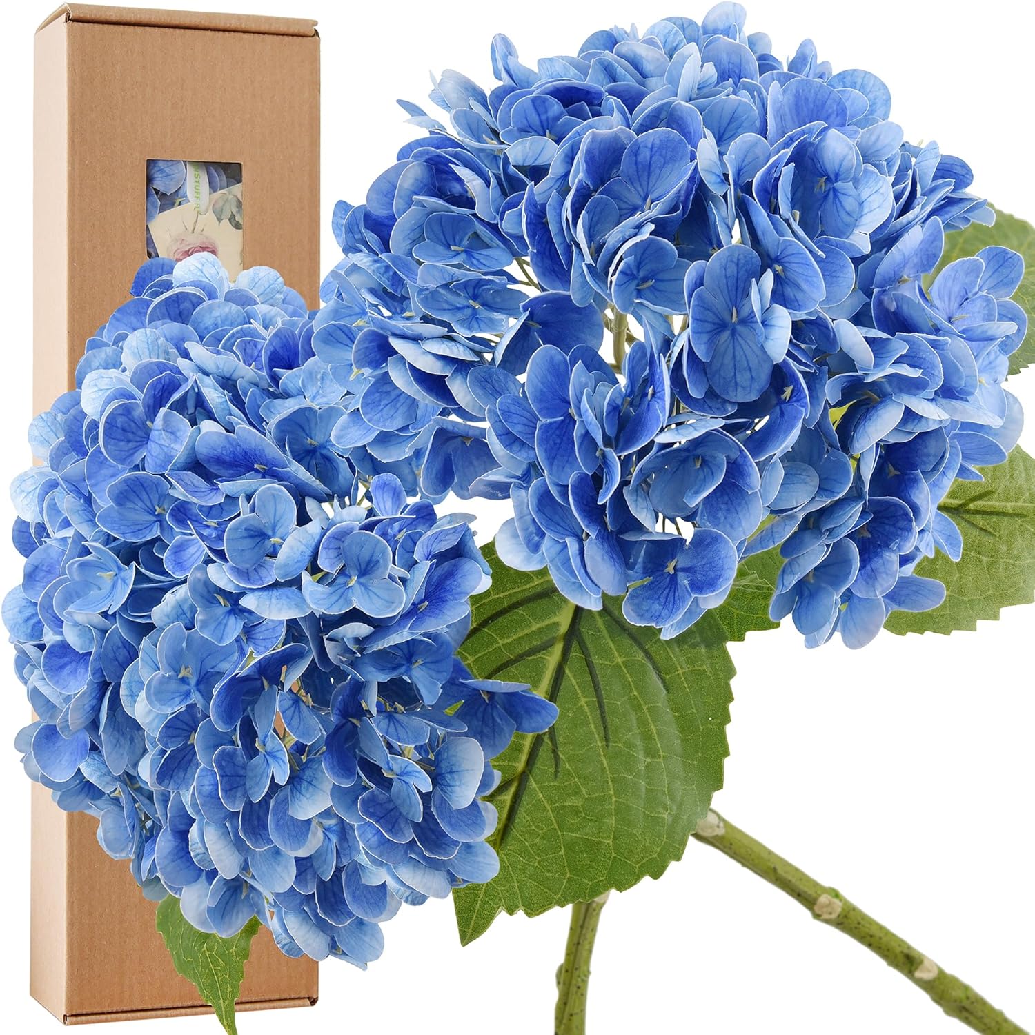 Blue Artificial Flowers — Royal Blue (2 Stems)