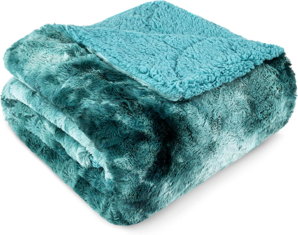 Beige Throw Pillow — 80" — Teal