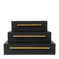 Leather Storage Basket — Set of 3